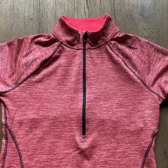 Champion Coral And Gray Thumb Hole Activewear Jacket Sz M - Picture 3 of 11